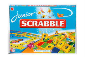 Køb et sjovt brætspil i gave som Scrabble Junior